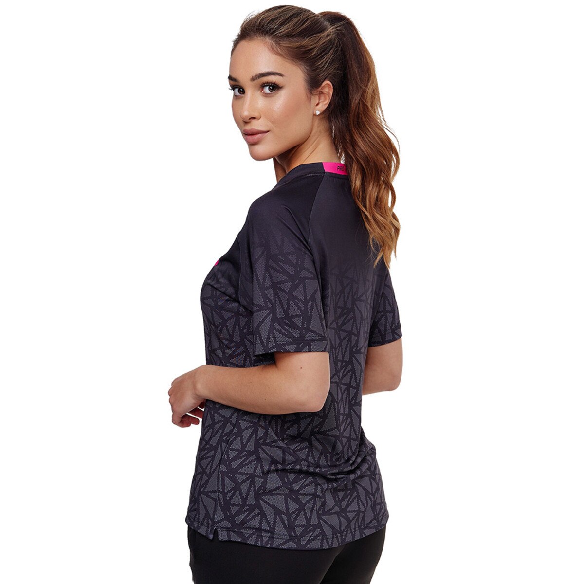 Higo Lady Shirt Black, Side 2, Model